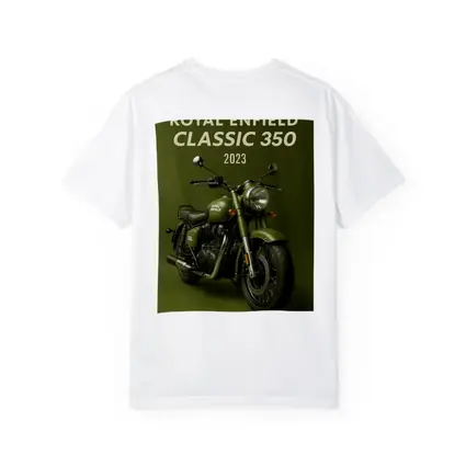 Royal Enfield Classic 350 Motorcycle Green Background