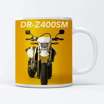 Suzuki DR-Z400SM Supermoto Yellow Background