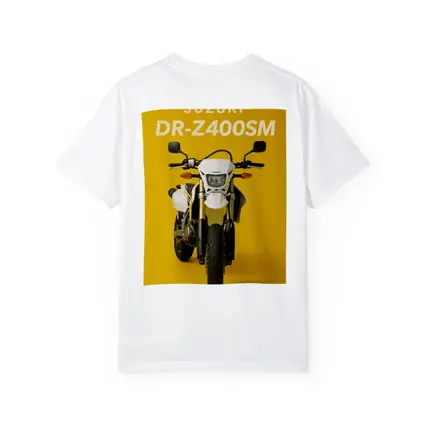 Suzuki DR-Z400SM Supermoto Yellow Background