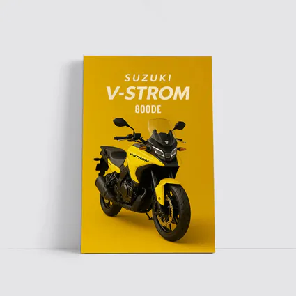 Suzuki V-Strom 800DE Yellow Adventure Motorcycle