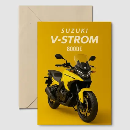 Suzuki V-Strom 800DE Yellow Adventure Motorcycle