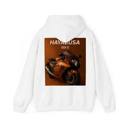 Suzuki Hayabusa Gen Three Orange Motorcycle Art