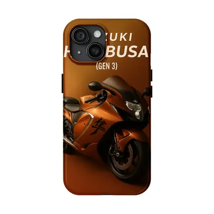 Suzuki Hayabusa Gen Three Orange Motorcycle Art
