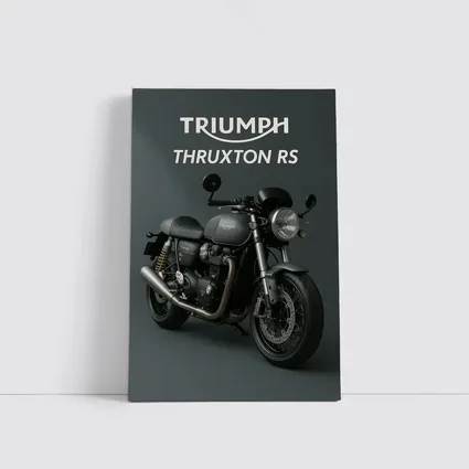 Triumph Thruxton RS Motorcycle Dark Gray Background