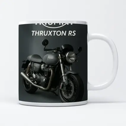 Triumph Thruxton RS Motorcycle Dark Gray Background