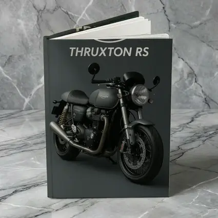 Triumph Thruxton RS Motorcycle Dark Gray Background