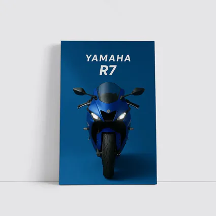 Yamaha R7 Sport Bike Blue Studio