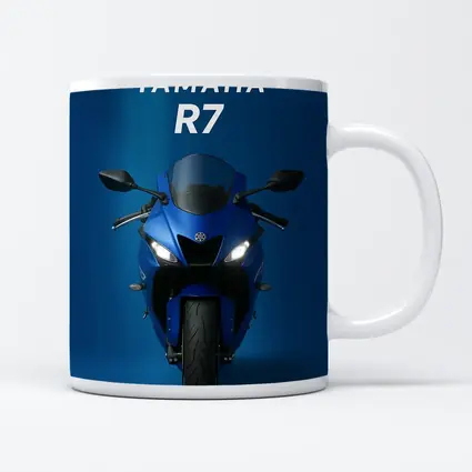Yamaha R7 Sport Bike Blue Studio