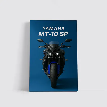 Yamaha MT-10 SP Motorcycle Blue Background