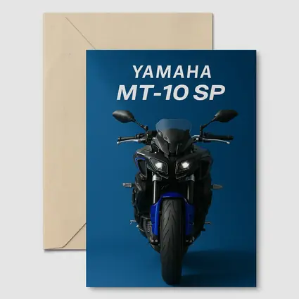 Yamaha MT-10 SP Motorcycle Blue Background