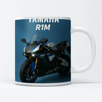 Yamaha R1M Sport Bike Blue Studio