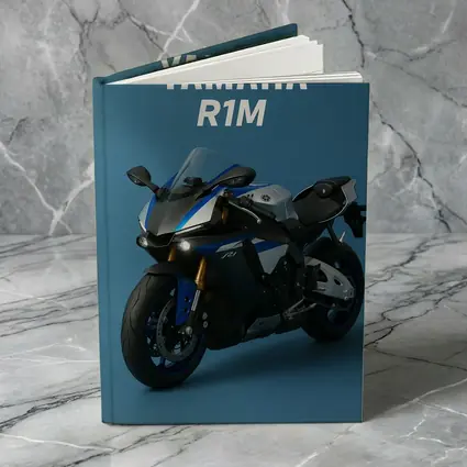 Yamaha R1M Sport Bike Blue Studio