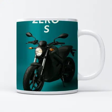 Zero S Electric Motorcycle Teal Background