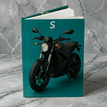 Zero S Electric Motorcycle Teal Background