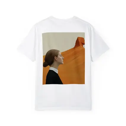 Woman Profile Desert Sphinx Surreal Art