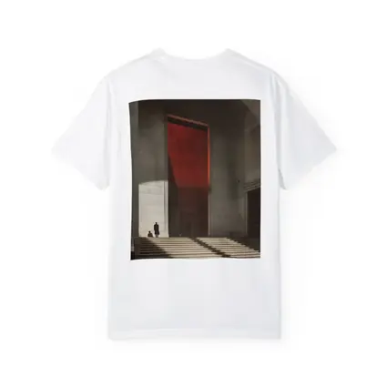 Grand Hall Red Light Architectural Interior Art