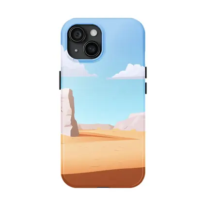 Desert Canyon Flat Design Illustration Art