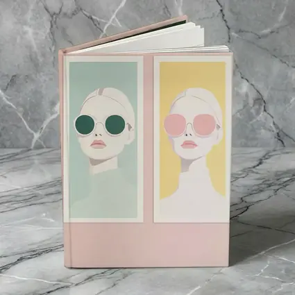 Minimalist Fashion Women Sunglasses Pastel Portrait
