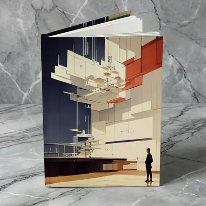 Modernist Interior Architecture Figure Geometric Art