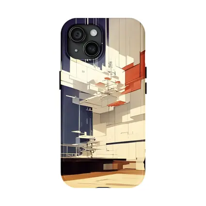 Modernist Interior Architecture Figure Geometric Art