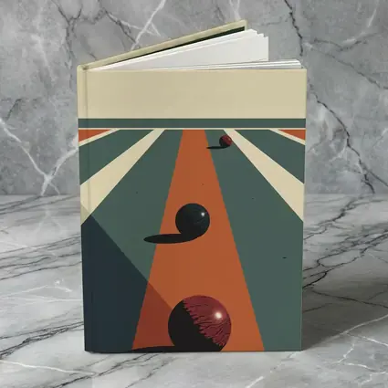 Retro Bowling Alley Geometric Minimalist Art