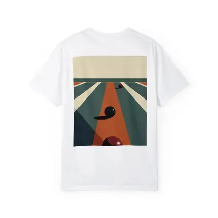 Retro Bowling Alley Geometric Minimalist Art