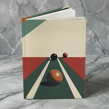 Retro Bocce Balls Minimalist Geometric Art