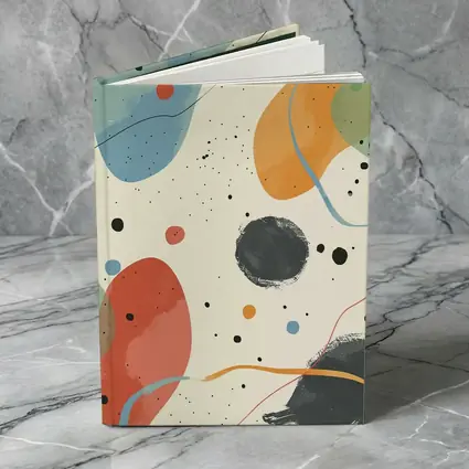 Colorful Abstract Shapes Beige Minimal Art