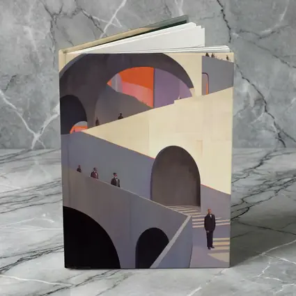 Architectural Arches Brutalist Building People Scene