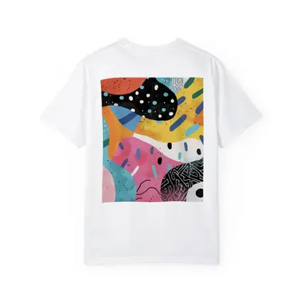 Colorful Abstract Shapes Mixed Pattern Art