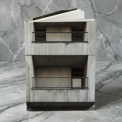 Brutalist Concrete Building Facade Balconies Architecture