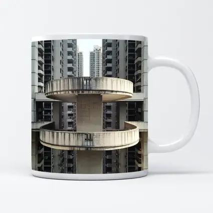 Brutalist Concrete Tower Urban High Rise