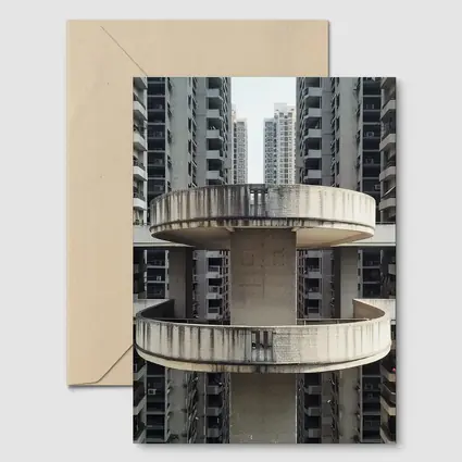 Brutalist Concrete Tower Urban High Rise
