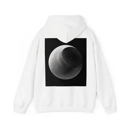 Abstract Sphere Concentric Lines Black Background