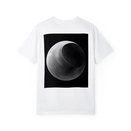 Abstract Sphere Concentric Lines Black Background
