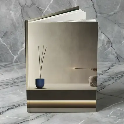 Woman Meditating With Incense Minimal Interior