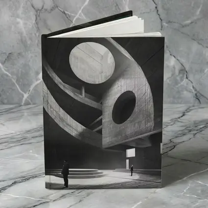Brutalist Concrete Interior Architecture Black White