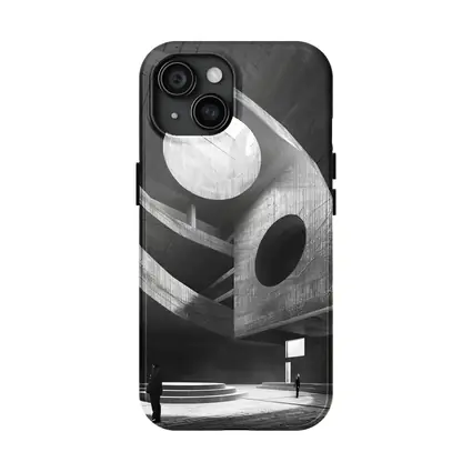 Brutalist Concrete Interior Architecture Black White