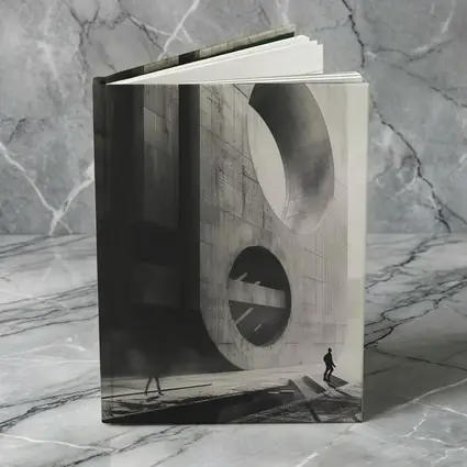 Brutalist Concrete Architecture Black White Monochrome