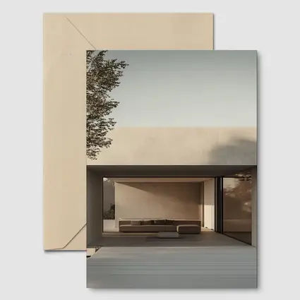 Minimalist Concrete House Open Living Space