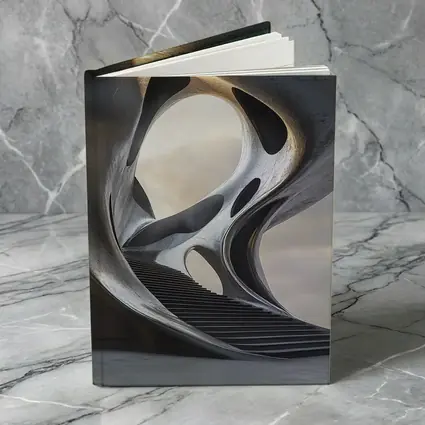 Futuristic Concrete Architecture Organic Flowing Structure