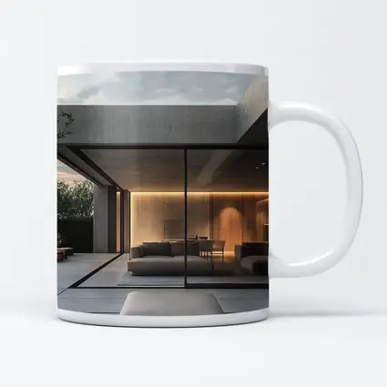 Minimalist Concrete Home Open Living Space
