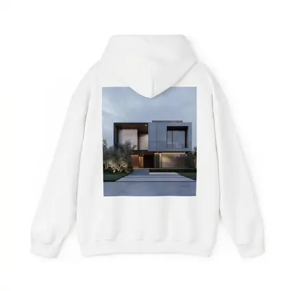 Modern Concrete House Exterior Dusk Sky
