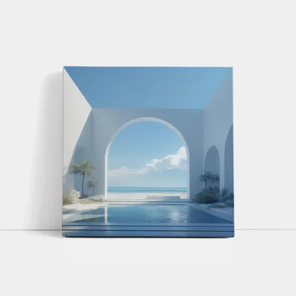 White Arch Pool Overlooking Blue Ocean