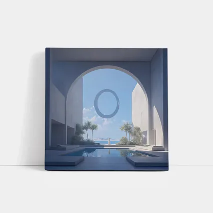 Minimalist Concrete Arch Pool Ocean View
