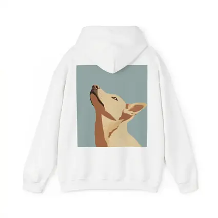 Bull Terrier Dog Portrait Blue Background