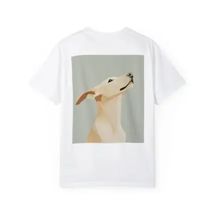 Labrador Dog Looking Up Minimal Art