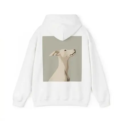 Whippet Dog Portrait Minimalist Beige Background