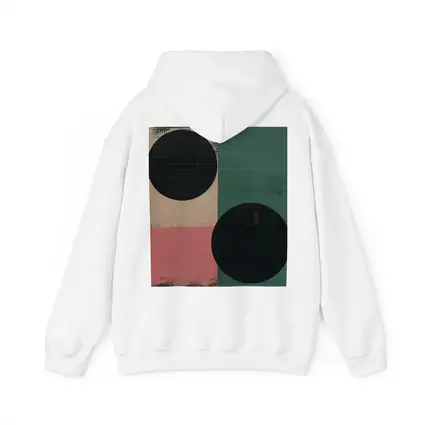 Abstract Geometric Circles Green Pink Beige