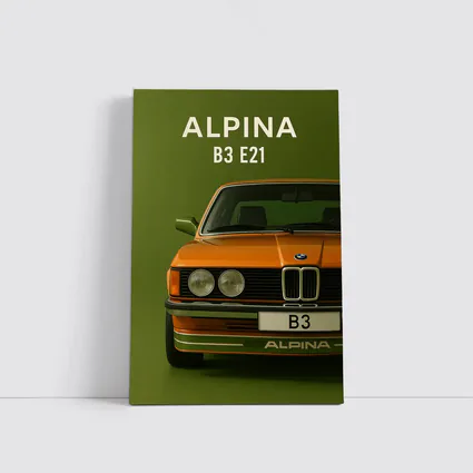Alpina B3 E21 Classic BMW Green Background